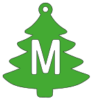 M - Christmas tree. Free, font, Christmas, tree, alphabet, letter, number, pattern, template, stencil, outline, printable, clipart, ornament, decoration, winter, design, coloring page, vector, svg, print, download.