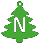 N - Christmas font. Free, font, Christmas, tree, alphabet, letter, number, pattern, template, stencil, outline, printable, clipart, ornament, decoration, winter, design, coloring page, vector, svg, print, download.