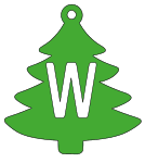 W - Christmas font. Free, font, Christmas, tree, alphabet, letter, number, pattern, template, stencil, outline, printable, clipart, ornament, decoration, winter, design, coloring page, vector, svg, print, download.