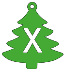 X - Christmas font. Free, font, Christmas, tree, alphabet, letter, number, pattern, template, stencil, outline, printable, clipart, ornament, decoration, winter, design, coloring page, vector, svg, print, download.