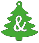 Ampersand. Free, font, Christmas, tree, alphabet, letter, number, pattern, template, stencil, outline, printable, clipart, ornament, decoration, winter, design, coloring page, vector, svg, print, download.