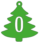 0 - Christmas tree.  Free, font, Christmas, tree, alphabet, letter, number, pattern, template, stencil, outline, printable, clipart, ornament, decoration, winter, design, coloring page, vector, svg, print, download.