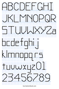Cross Stitch Alphabet Letters 5B