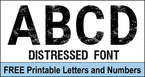 Distressed Letters