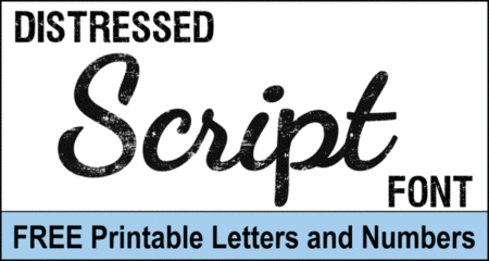Distressed Script Font (Free Cursive, Bold, Handwriting Letters)