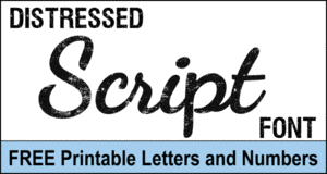 Distressed Script Font
