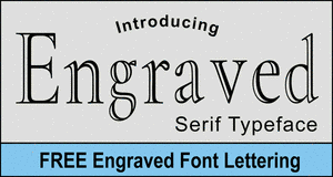 Engraved Serif Font