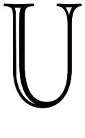 Free U - cursive script. Engraved serif font, elegant, display, multi-line, cut-out, invitation, lettering, stencil, retro, modern, number, pattern, template, clipart, printable alphabet letters, DIY, homemade, bulletin board, cricut, silhouette, vector, svg.