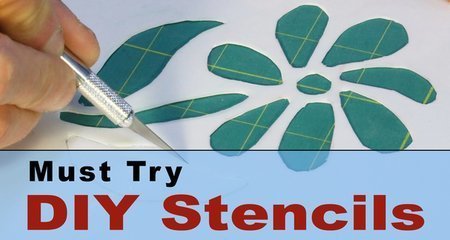 How to Make Stencils - including painting without bleeding, stenciling tips, homemade DIY crafts.