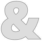 Free printable Ampersand stencil. jersey number, font, letter alphabet stencil athletic sports uniform varsity high school university print download svg, png, pdf, jpg pattern.
