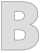 Free printable B - letter stencil. font, letter, number, alphabet stencil large bold sans thick letter large download svg, png, pdf, jpg pattern.