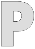 Free printable P - letter font. font, letter, number, alphabet stencil large bold sans thick letter large download svg, png, pdf, jpg pattern.