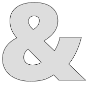 Free printable Ampersand stencil. font, letter, number, alphabet stencil large bold sans thick letter large download svg, png, pdf, jpg pattern.
