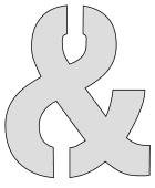 Free printable Ampersand stencil. letter stencil, font, template, alphabet, number large thick typeface, bold, download, svg, png, pdf, jpg, pattern.