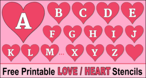 Printable Heart Stencils