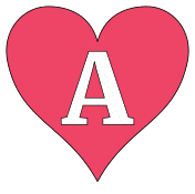 Printable A - heart stencil., love font pattern, valentines day template, clipart, design, alphabet letters and numbers, cricut, coloring page, monogram, a-z, vector, svg.
