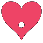 Happy Valentine's Day Heart Shape Stencil by StudioR12