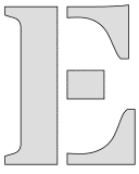Free printable E - letter stencil. serif printable stencils, number printable alphabet patterns print download svg, png, pdf, jpg pattern.
