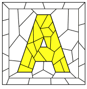 Stained Glass Letter Patterns Free Decorative Square Alphabet Font Diy Projects Patterns Monograms Designs Templates