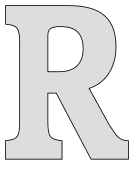 Free tall R - stencil. block serif printable letter stencil, SVG, PNG, alphabet number large thick pattern typeface bold download svg, png, pdf, jpg pattern.