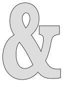 Free tall Ampersand. block serif printable letter stencil, SVG, PNG, alphabet number large thick pattern typeface bold download svg, png, pdf, jpg pattern.