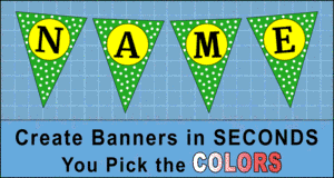 Triangle Banner DIY Letters