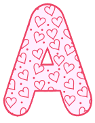 Free A - letter stencil. valentine day font stencil, pattern, template, clipart, design, printable alphabet letters and numbers, heart, love, cricut, coloring page, monogram, a-z, vector, svg.