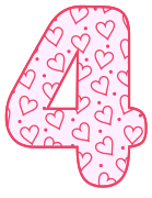 Free 4 - pattern. valentine day font stencil, pattern, template, clipart, design, printable alphabet letters and numbers, heart, love, cricut, coloring page, monogram, a-z, vector, svg.
