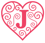 Free J - valentine pattern. valentine day font stencil, pattern, template, clipart, design, printable alphabet letters and numbers, heart, love, cricut, coloring page, monogram, a-z, vector, svg.