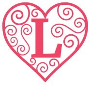 Free L - valentine pattern. valentine day font stencil, pattern, template, clipart, design, printable alphabet letters and numbers, heart, love, cricut, coloring page, monogram, a-z, vector, svg.