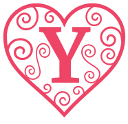 Free Y - monogram stencil. valentine day font stencil, pattern, template, clipart, design, printable alphabet letters and numbers, heart, love, cricut, coloring page, monogram, a-z, vector, svg.