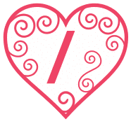Free Slash sign. valentine day font stencil, pattern, template, clipart, design, printable alphabet letters and numbers, heart, love, cricut, coloring page, monogram, a-z, vector, svg.