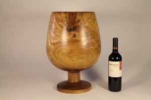 Large catalpa wine goblet