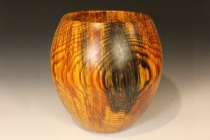 Spalted wooden pine bowl