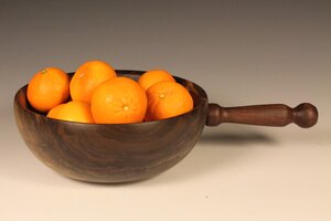 Wooden bowl handle walnut