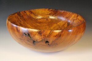 Wooden elm bowl