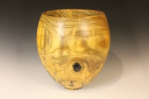 Wooden hackberry bowl