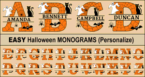 Halloween Monograms