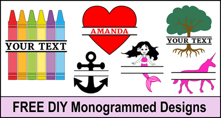 FREE Monogrammed Designs (Personalized Clip Art)