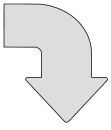 Free Bent Arrow Down Symbol stencil clipart design pattern template logo pointer sign symbol button emoji svg jpg png pdf vector print download.