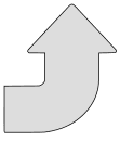 Free Bent Arrow Up Symbol stencil clipart design pattern template logo pointer sign symbol button emoji svg jpg png pdf vector print download.