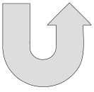 Free U Turn Up Arrow Symbol stencil clipart design pattern template logo pointer sign symbol button emoji svg jpg png pdf vector print download.