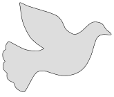 Free Pigeon (Dove) silhouette cricut bird pattern template design cut file print download vector svg laser scroll saw vinyl cutting machines.