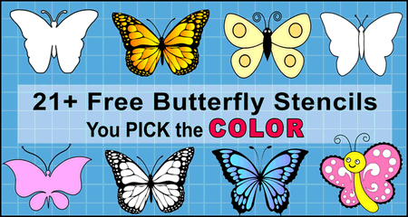 butterfly stencils free printable