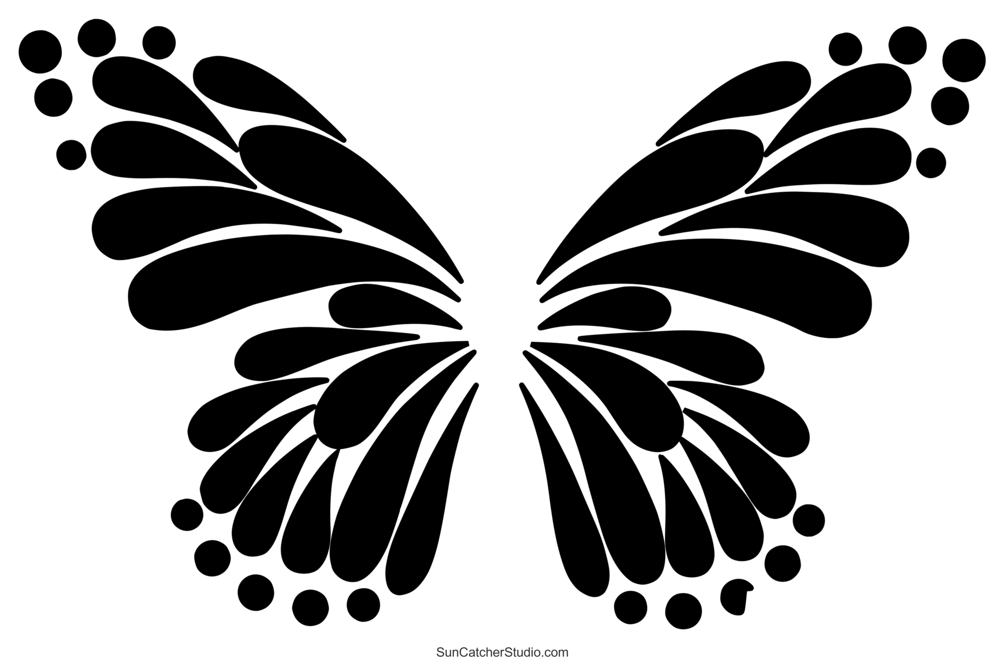 55 Free Printable Butterfly Stencils, Silhouettes and Templates