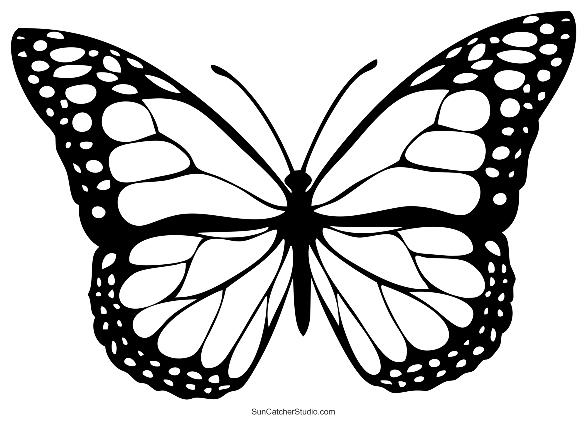 Butterfly SVG Files (Printable Templates, Patterns, & Clipart) – DIY Projects, Patterns, Monograms, Designs, Templates