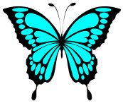 Blue butterfly svg template. Free, butterfly, pattern, template, stencil, outline, printable, clipart, design, coloring page, vector, svg, print, download.