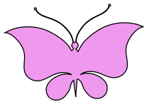 Butterfly template. Free, butterfly, pattern, template, stencil, outline, printable, clipart, design, coloring page, vector, svg, print, download.