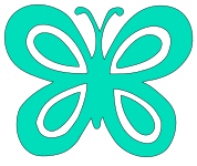 Butterfly wall stencil. Free, butterfly, pattern, template, stencil, outline, printable, clipart, design, coloring page, vector, svg, print, download.