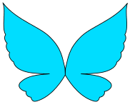 Butterfly wings svg stencil. Free, butterfly, pattern, template, stencil, outline, printable, clipart, design, coloring page, vector, svg, print, download.